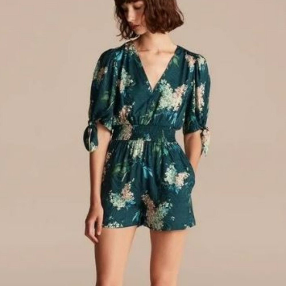 NWT Rebecca Taylor Hydrangea Flora lRomper (Small)